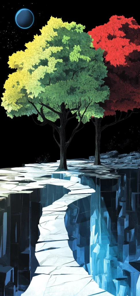 High Contrast Geometric Landscape - High Contrast