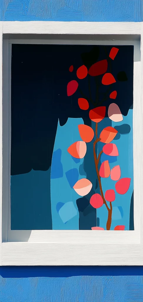 Vibrant Blue and Red Contrast - Cartoon