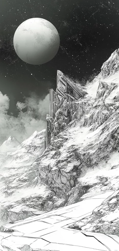 Monochrome Celestial Imagery – Black and White