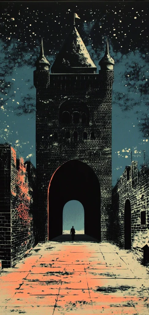 Vibrant Blue with Floral Accents - Surrealism