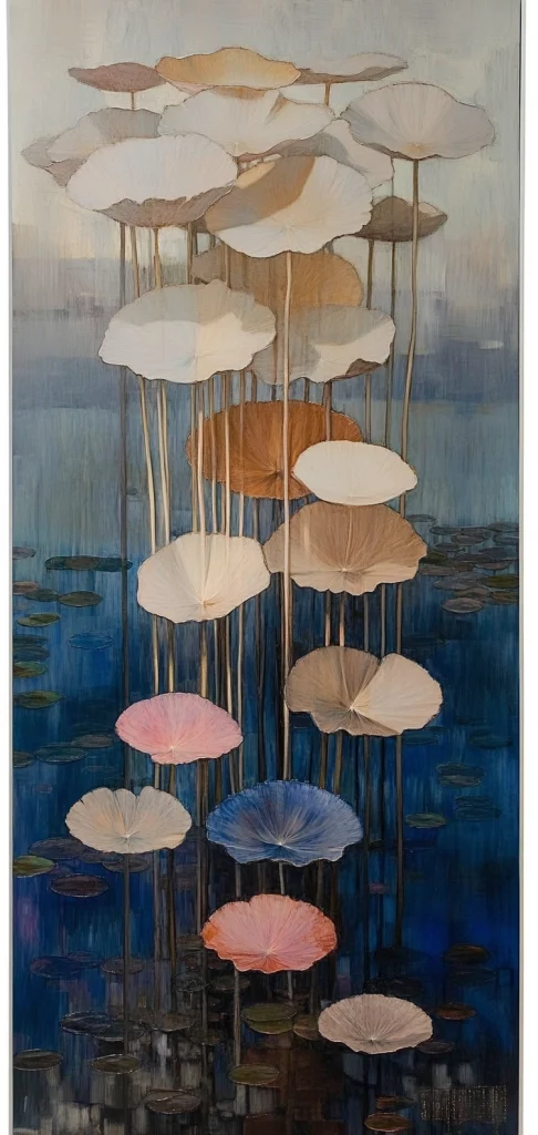 Textured Wave Form Aesthetic - Oil Painting