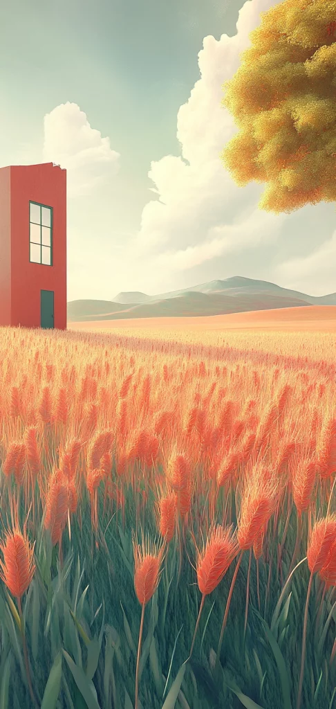 Warm Pastel Dreamscape - Oil Painting