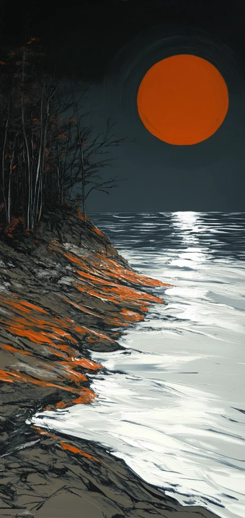 Contrasting Orange Nightscape - Realism