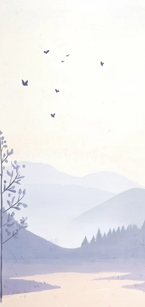 Soft Pastel Landscape Lighting - Watercolor