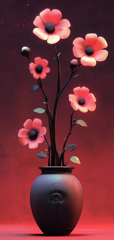 Psychedelic Red Dreamscape - Surrealism