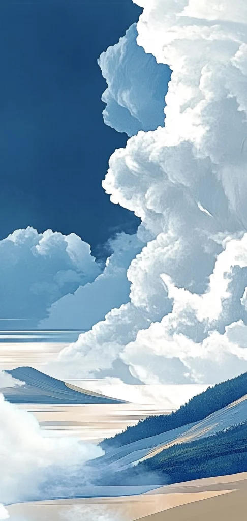 Blue Scenic with Textural Nuance - Oil Painting