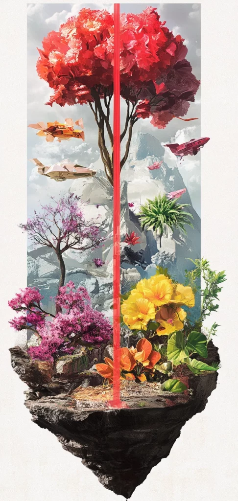 Vibrant Digital Realism - High Contrast