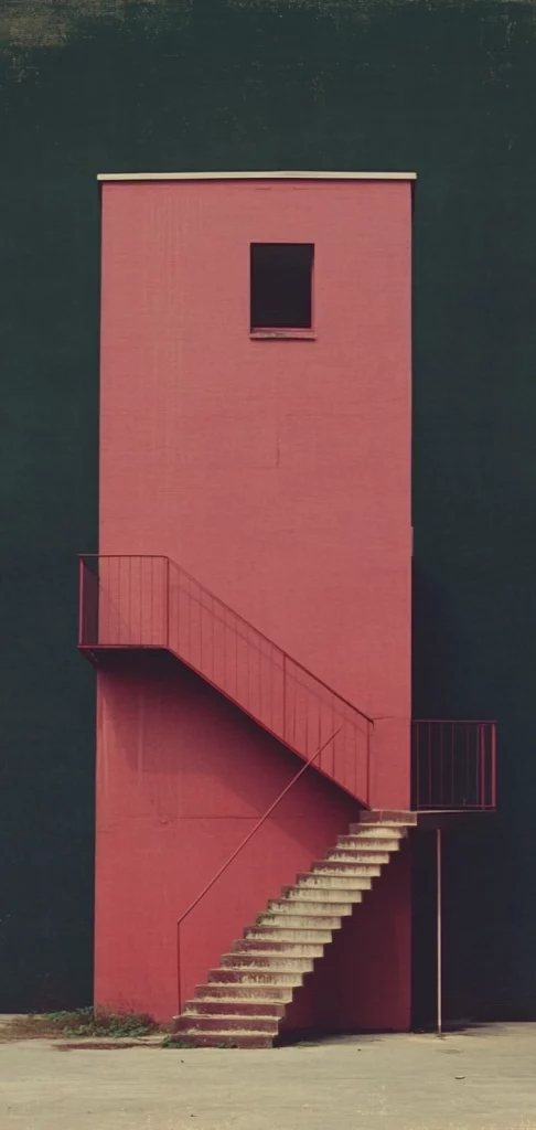 Muted Pink Structures - Natural