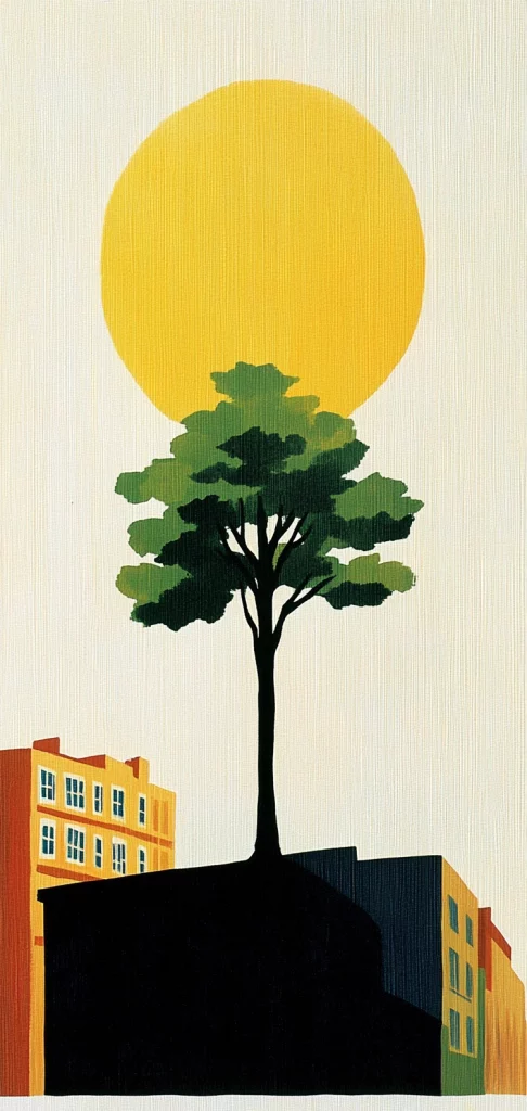 Bright Sunlit Silhouette Contrast - Pop Art