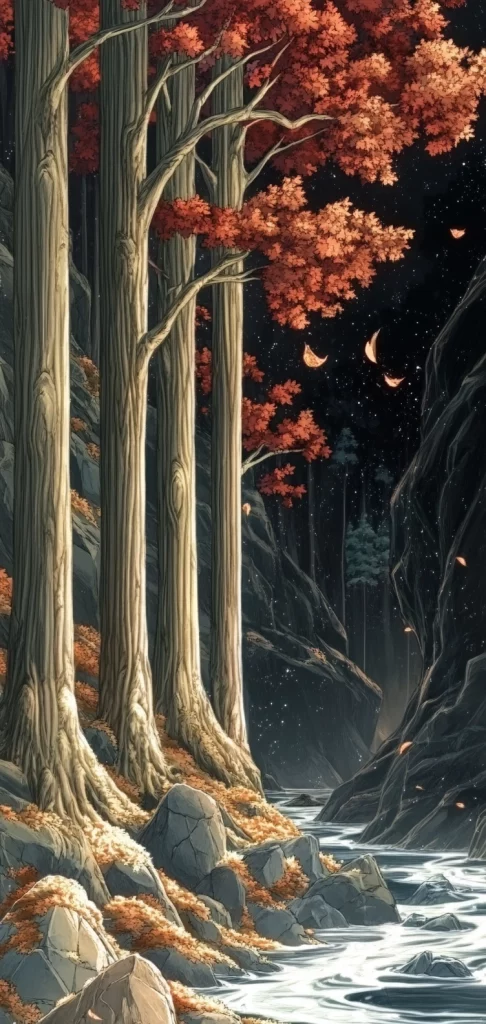 Vibrant Natural Textured Scene - Warm Tone