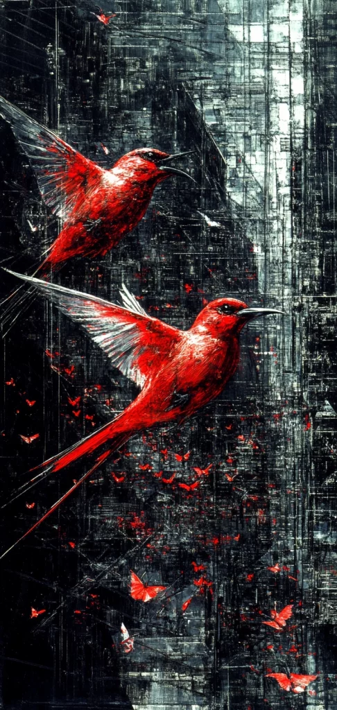 Monochrome Red Contrast - Cyberpunk