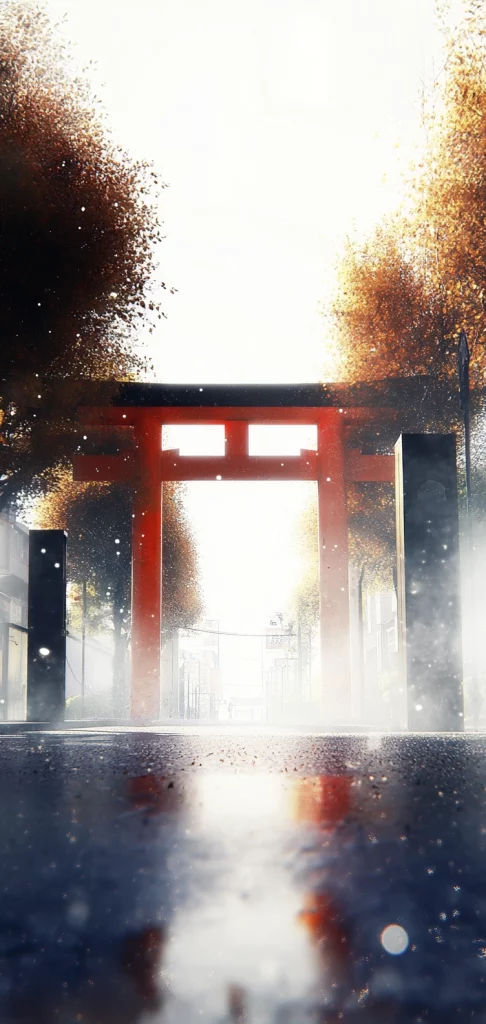 Radiant Autumn Illumination - High Contrast