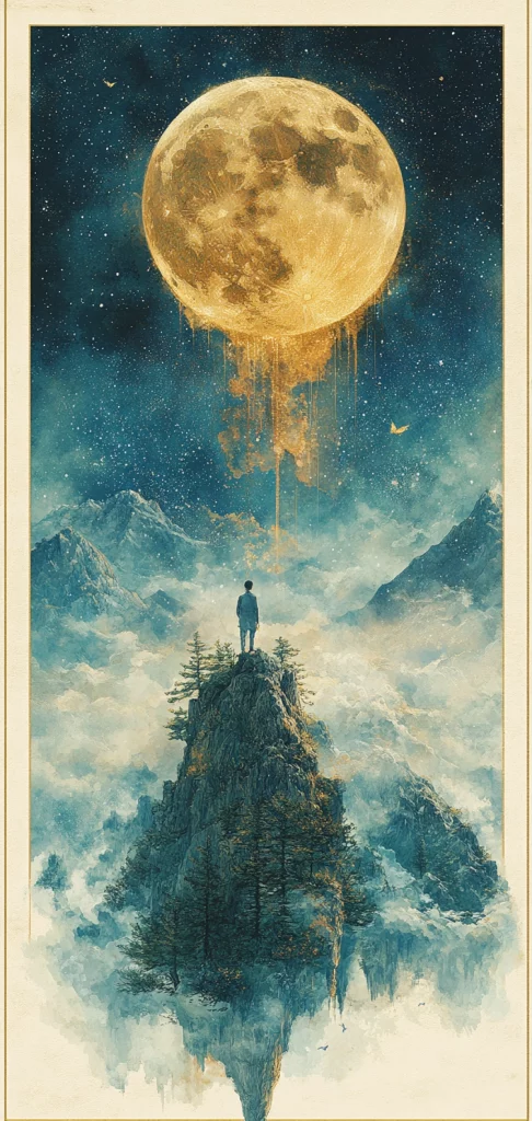 Vintage Golden-Blue Hues - High Contrast