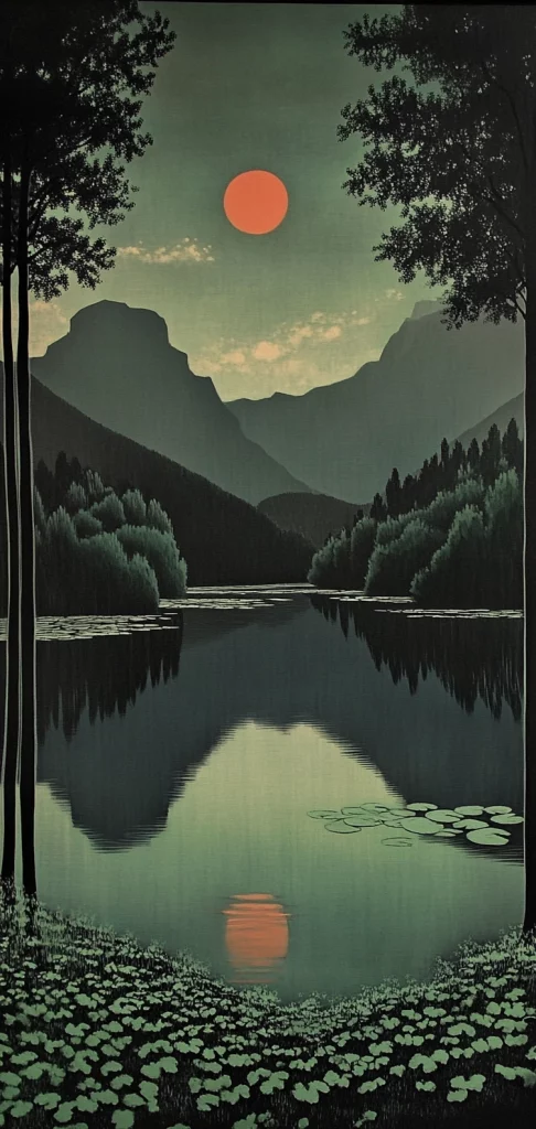 Dark Forested Landscape - Dark Tone