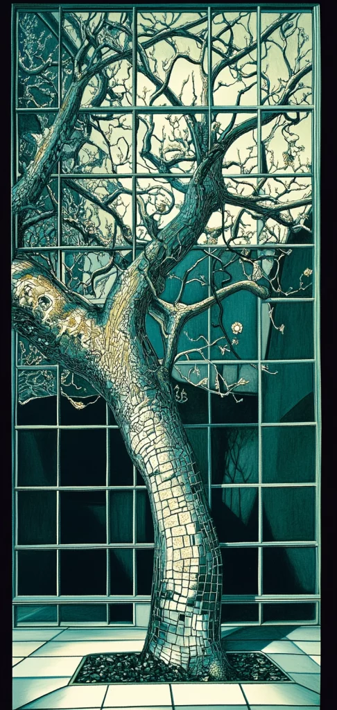 Intricate Cyan Surrealism - Modernism