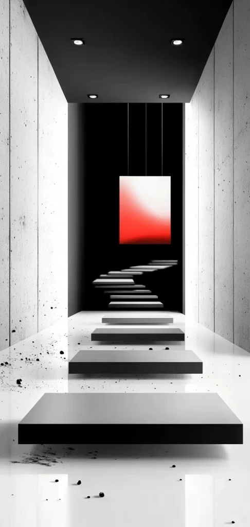 Monochrome Gradient Surrealism - Minimalism