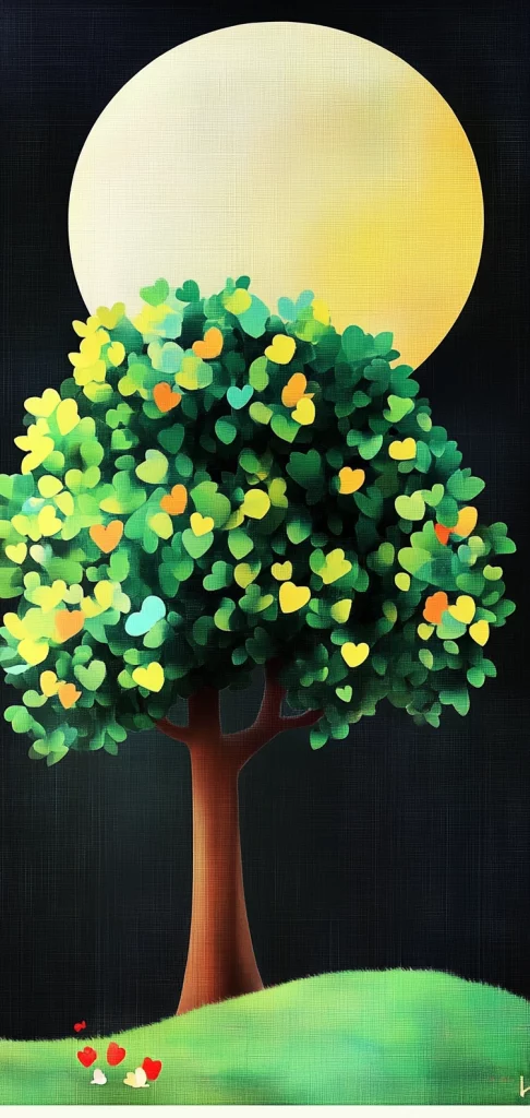 Bright Geometric Nature - Illustration