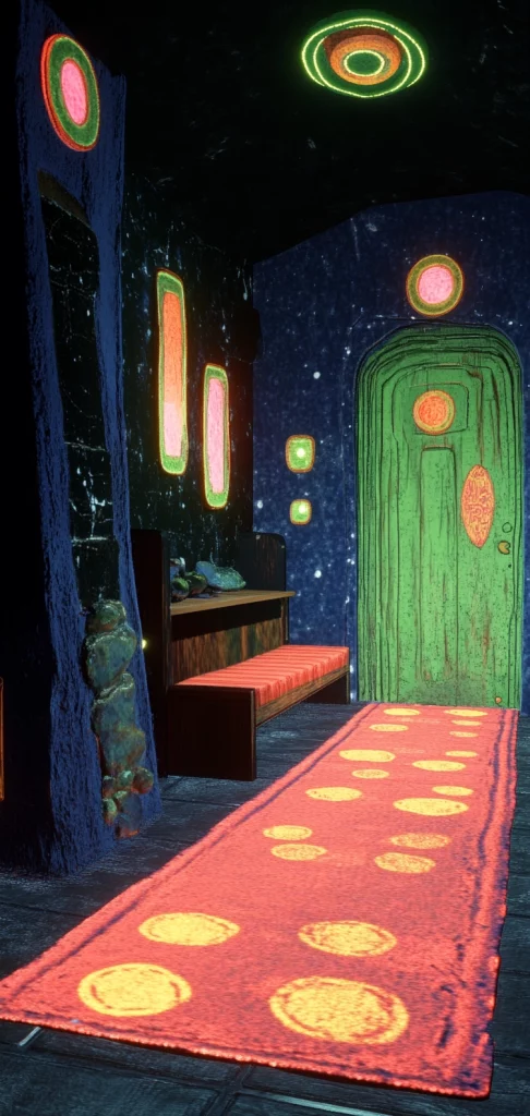 Vibrant Luminescent Landscape - Modernism