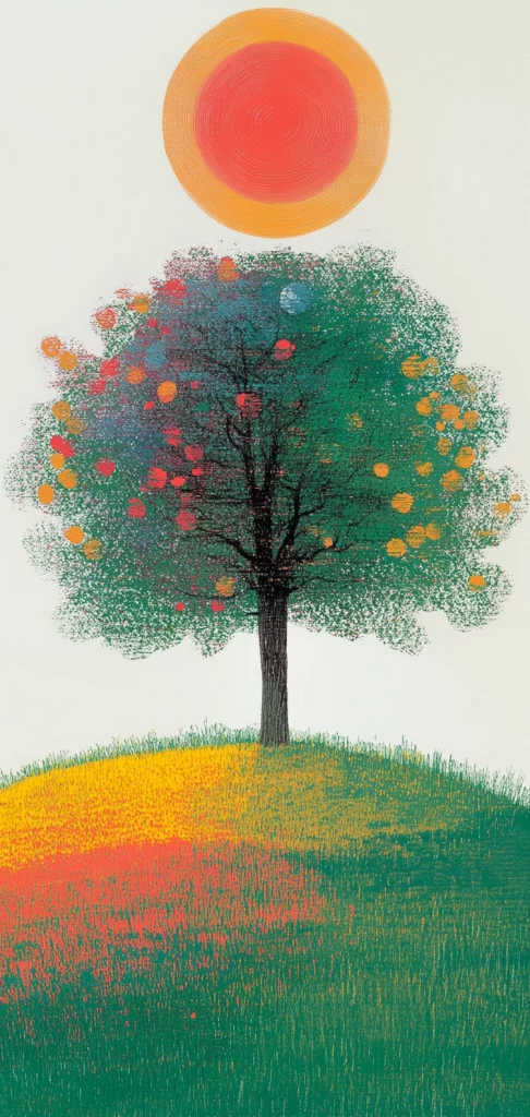 Bright Gradient Landscape - High Contrast