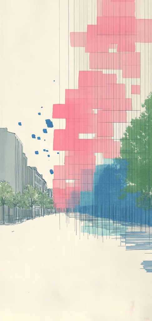 Soft Pastel Digital Fusion - Natural