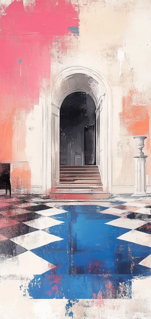 Pink Blue Archway Montage - Montage