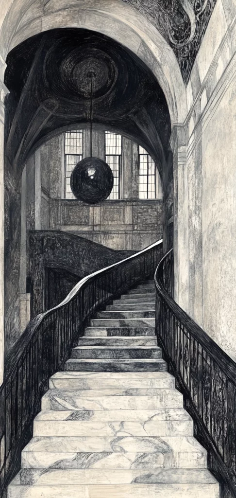 Monochrome Etched Realism - Ink Painting