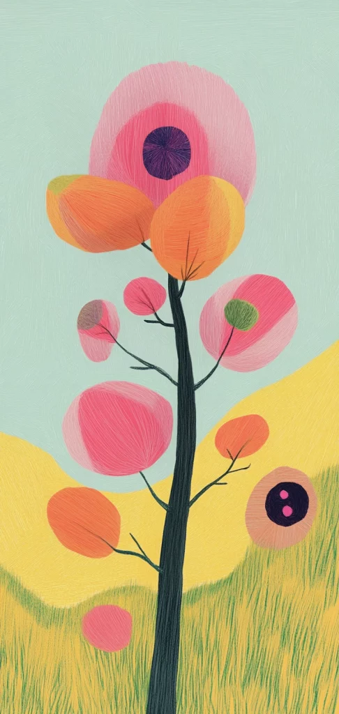 Pastel Forest Illustration Palette - Illustration