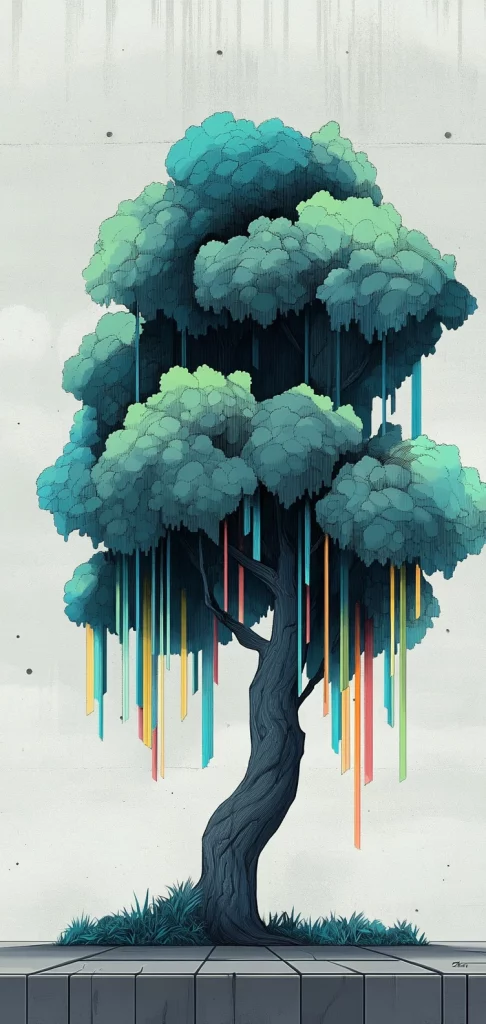 Vivid Gradient Surrealism - Vaporwave