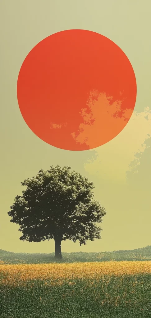 Vivid Reflective Landscapes - Warm Tone