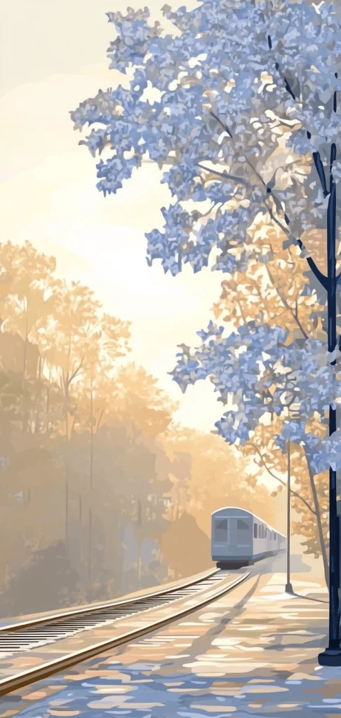 Pastel Landscape Reflection - Natural