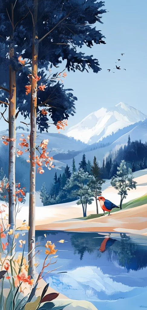 Cool Tone Mountain Environments - Natural