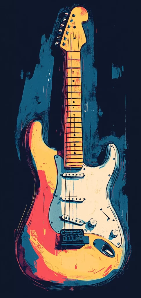 Vibrant Contrast with Shadow - Illustration