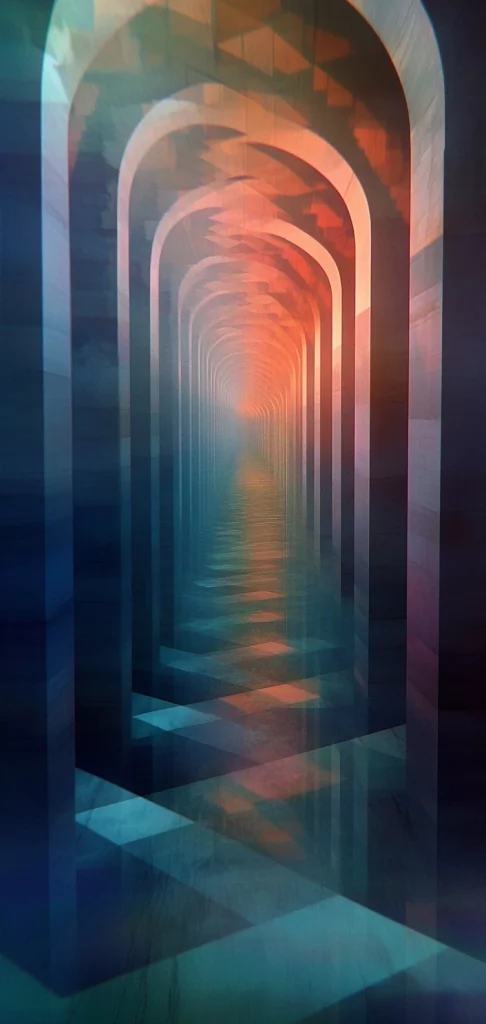 Ethereal Arch Light Play - Surrealism