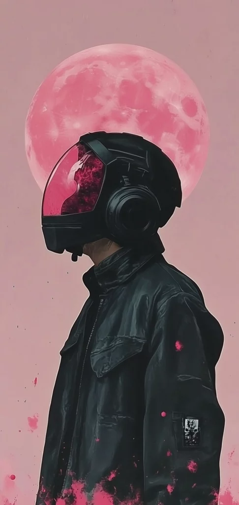 Surreal Cherry Pink Contrast - Modernism