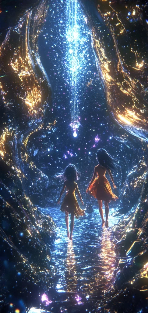 Luminescent Cosmic Dreamscape - High Contrast