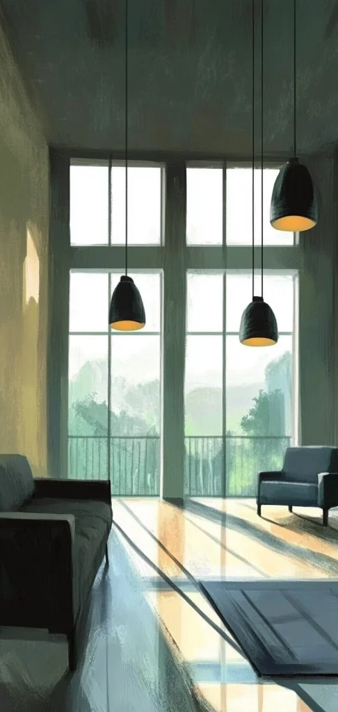 Monochrome Light Patterns - High Contrast