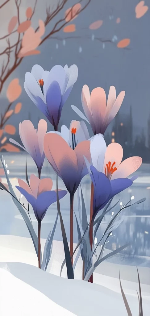 Pastel Floral Modernism - Natural