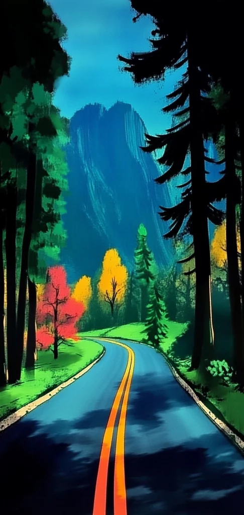 Vivid Contrast Dreamscape - Modernism