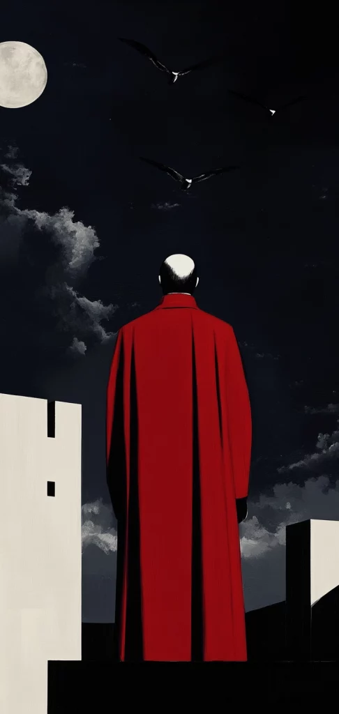 Red and Black Nocturnal Contrast - High Contrast