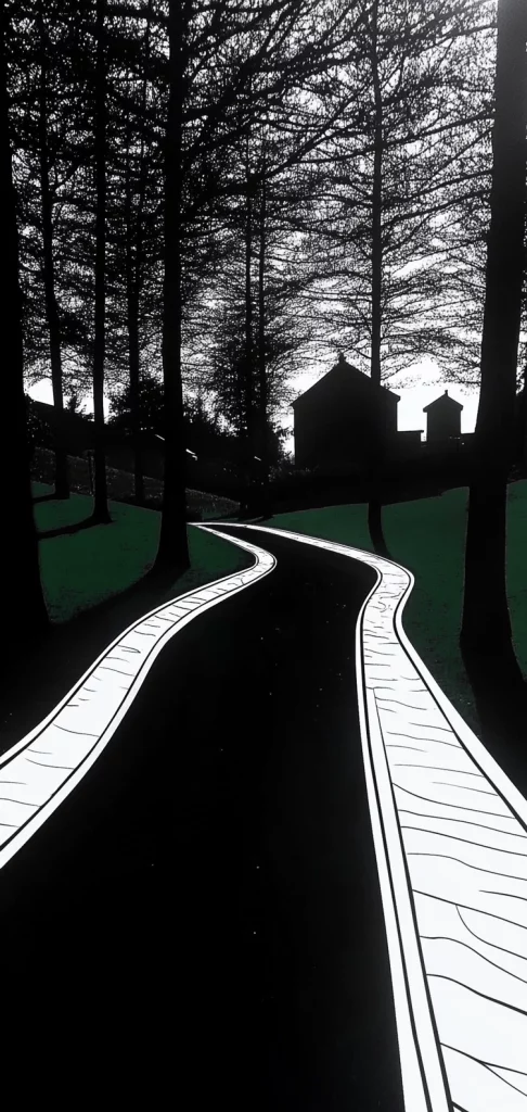 High Contrast Urban Paths - High Contrast