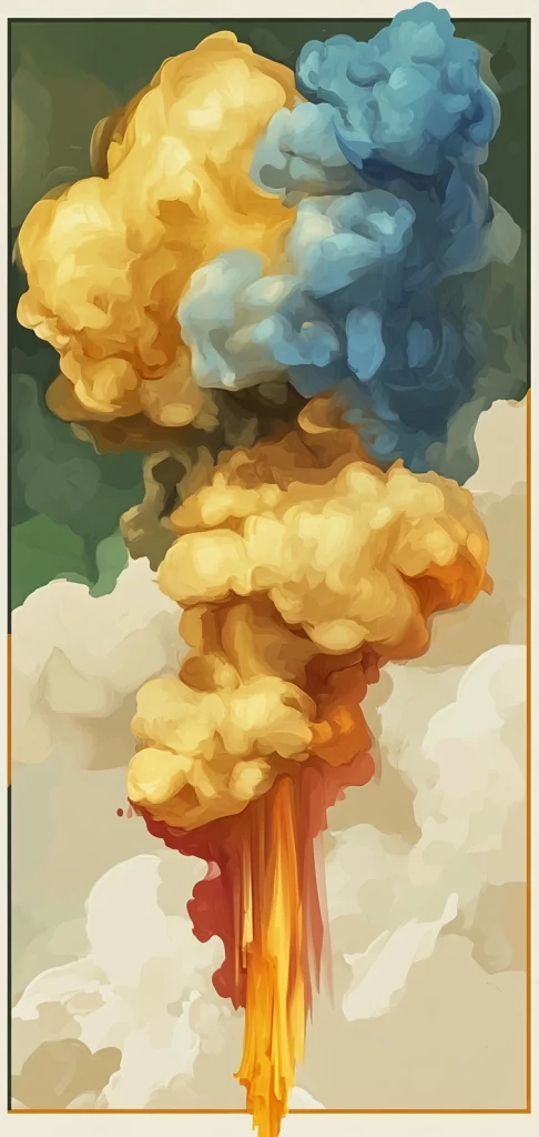 Fluid Hues with Bold Contrast - High Contrast