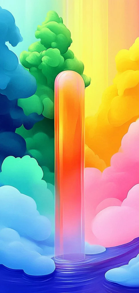 Vivid Gradient Fantasy - Pop Art