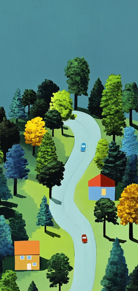 Bold Color Blocks with Natural Tint - Natural