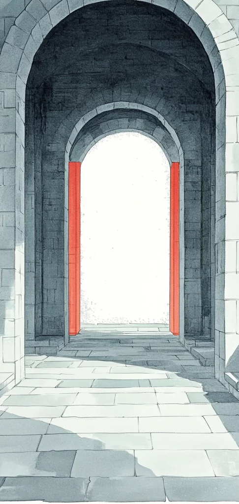 Muted Monochrome Landscape - Cool Tone