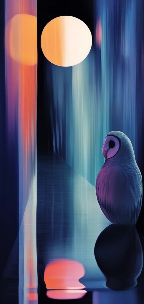 Vibrant Gradient Silhouettes - Surrealism