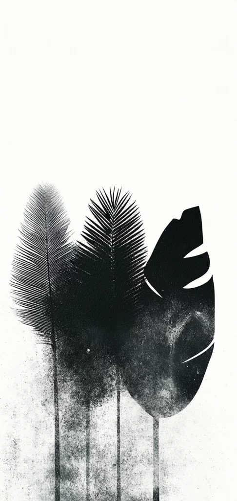 Monochrome Mist and Shadows - Black and White