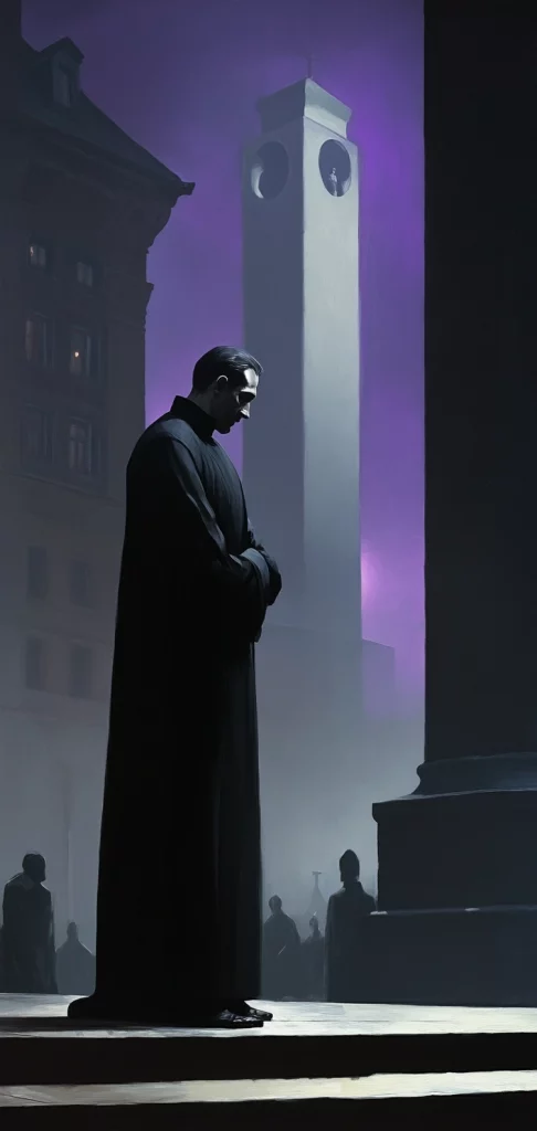 Moody Contrast with Soft Textures - Oil Painting