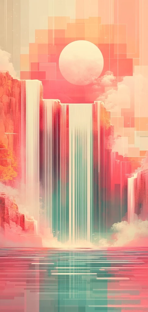 Gradient Geometric Landscape - Modernism