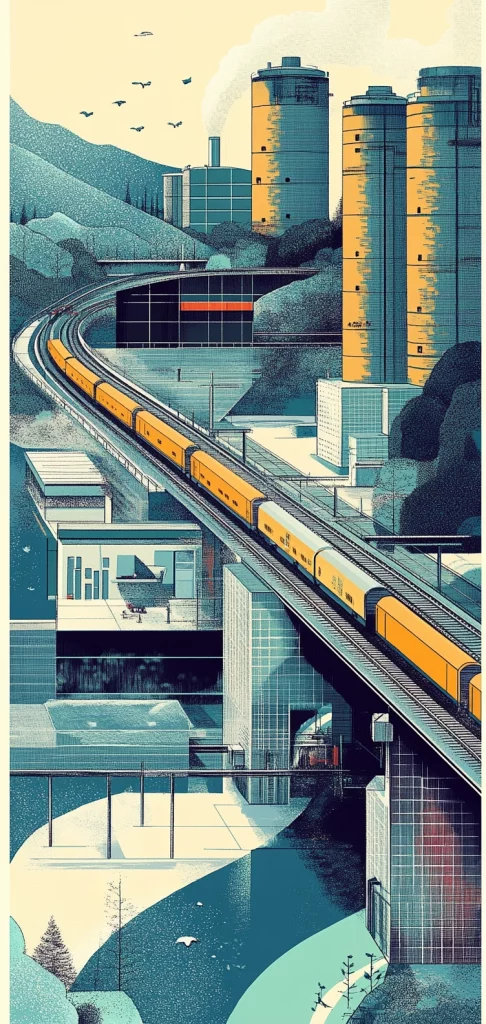 Geometric Color Play - Illustration