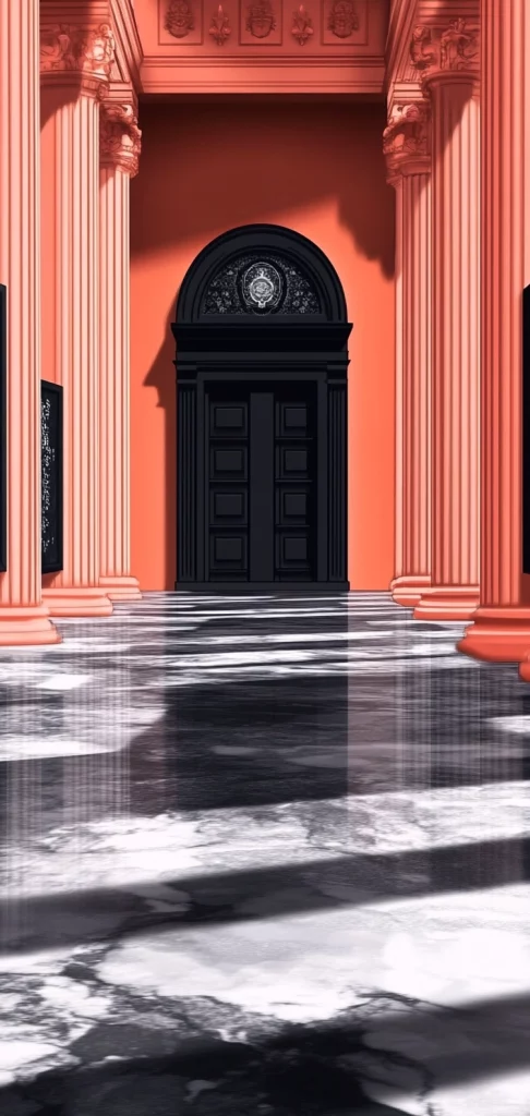 Monochrome with Coral Highlights - Surrealism